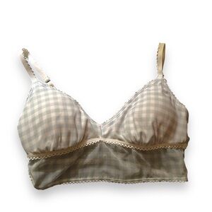 NWOT HOLLISTER Gilly Hicks Blue Gingham Bralette